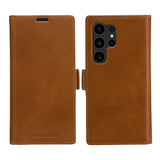 Samsung Galaxy S24 Ultra dbramante1928 Lynge Ægte Læder Magnet Flip Cover - Tan