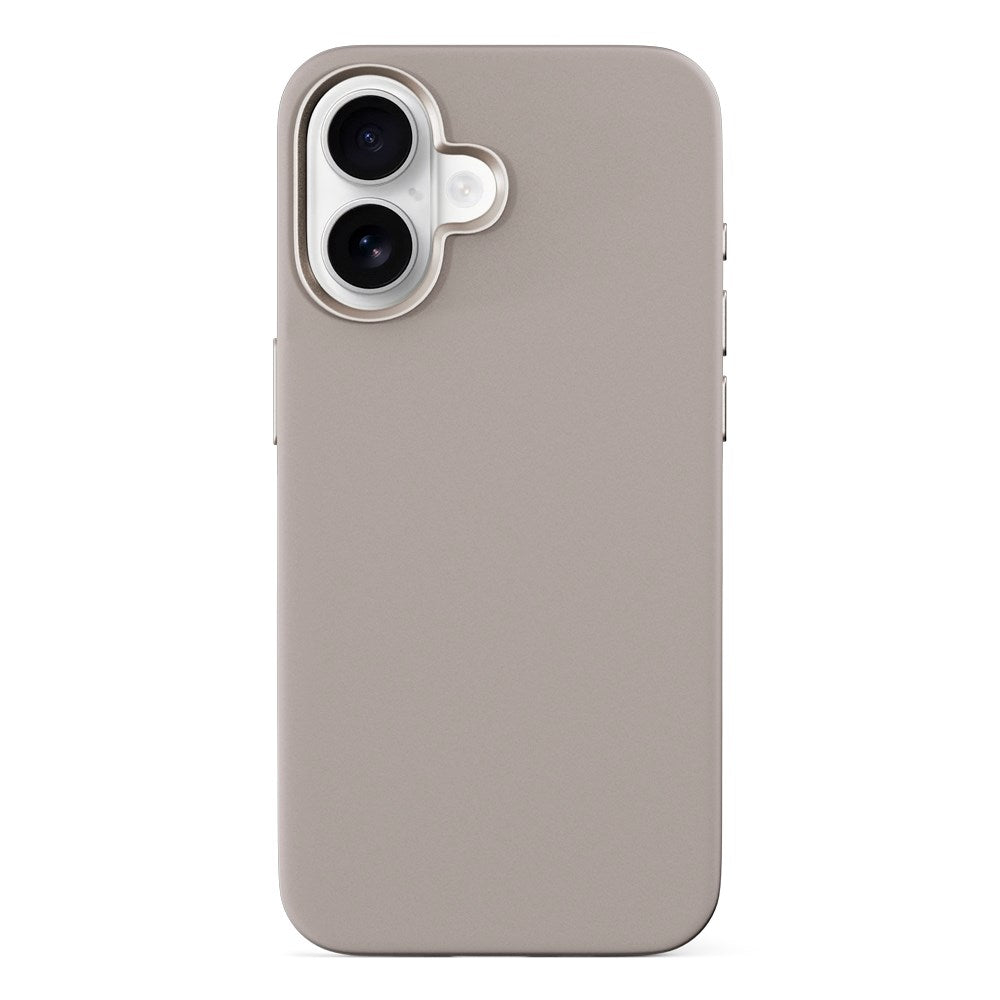 iPhone 16 Epico Mag+ Silikone Bagside Cover - MagSafe Kompatibel - Titanium Beige