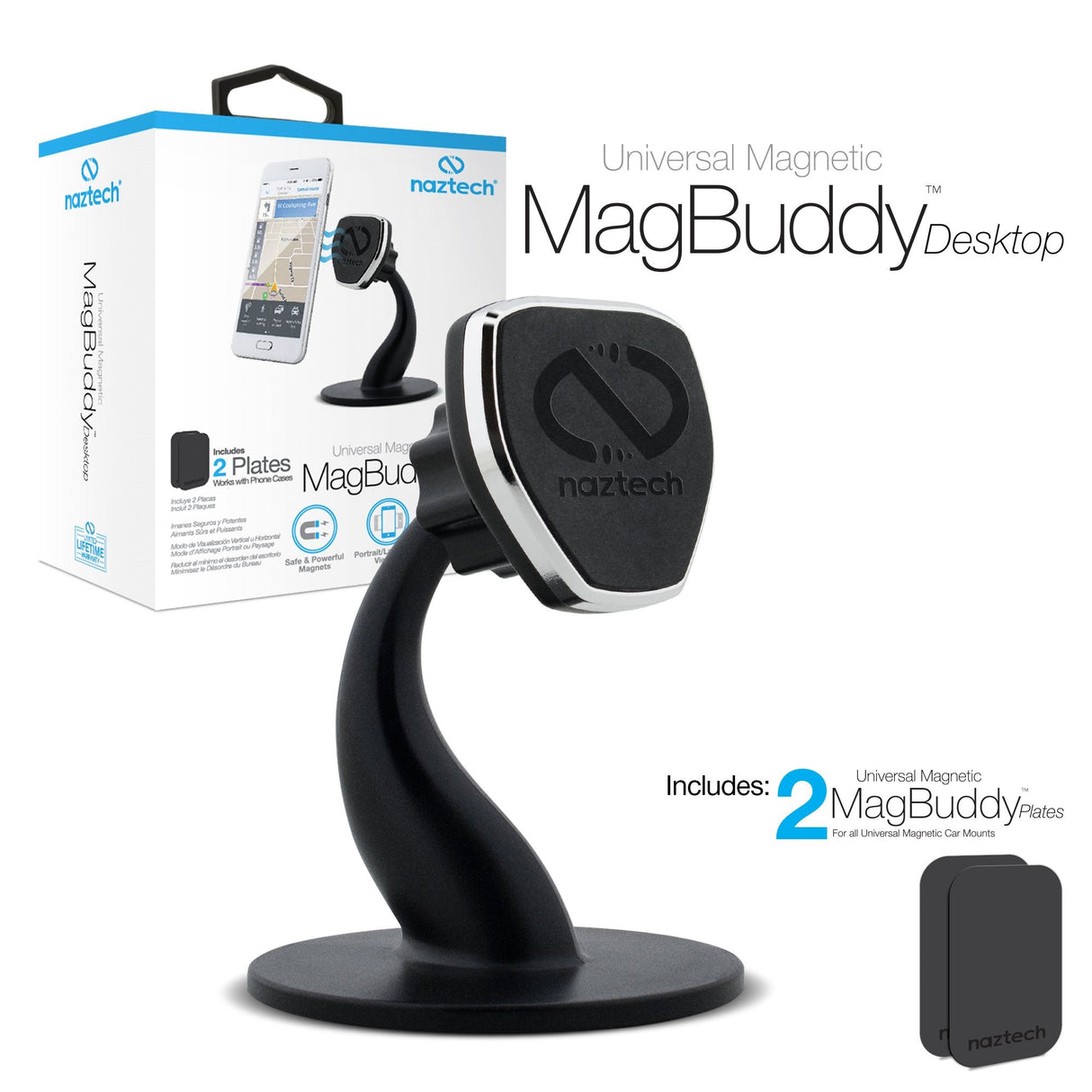 Naztech MagBuddy Universal holder til Kontoret