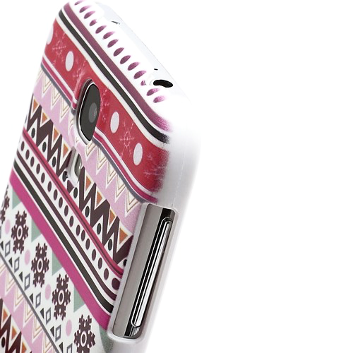 Samsung Galaxy S4/S4+ Tæppemønster Cover Lyserødt