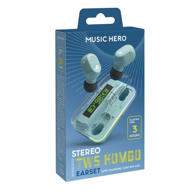 Music Hero True Wireless In-Ear Headset - Blå