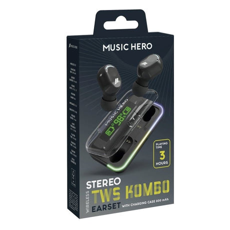 Music Hero True Wireless In-Ear Headset - Sort