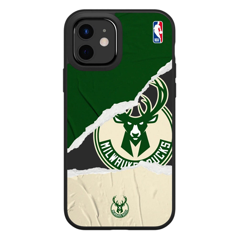 iPhone 12 / 12 Pro RhinoShield SolidSuit Håndværker NBA Cover m. Milwaukee Bucks - Sweat and Tears