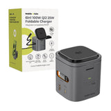 Mobile Origin Qi2 6-i-1 Multifunktionel Foldbar Trådløs Oplader - Sort