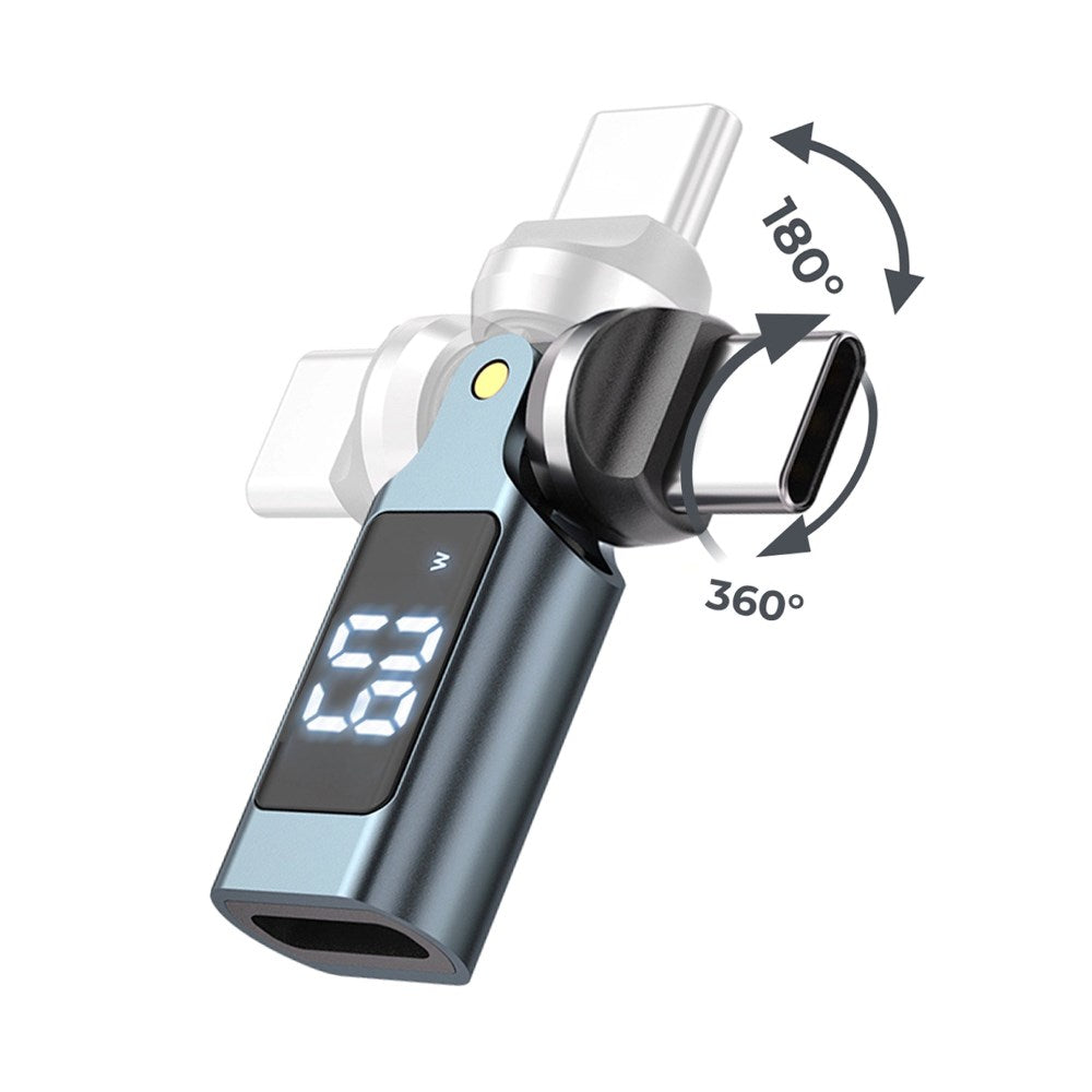 Mobile Origin 60W USB-C Adapter - 540° Roterbar - Grå