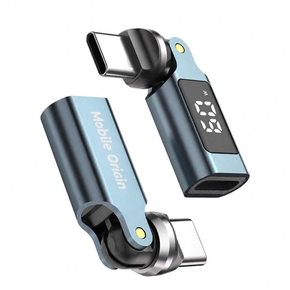 Mobile Origin 60W USB-C Adapter - 540° Roterbar - Grå