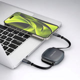 Mobile Origin Udtrækkeligt Kabel Boks 100W med USB-C til USB-C - Grå