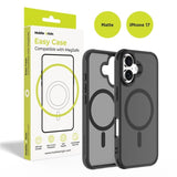 Mobile Origin iPhone 17 Hybrid Mobil Cover - MagSafe Kompatibel - Mat Sort