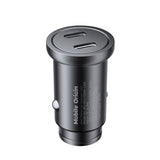Mobile Origin Hurtig Biloplader 30W med 2x USB-C - Sort