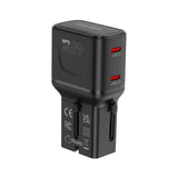 Mobile Origin PW26 Rejseadapter 45W EU / US / UK / AU - Sort