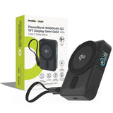 Mobile Origin Powerbank - 10.000mAh - Trådløs Opladning - Indbygget USB-C Kabel - MagSafe / Qi2 Kompatibel - Sort