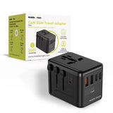 Mobile Origin PW4 Rejseadapter GaN 35W - EU / UK / US / AUS - Sort