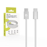 Mobile Origin UltraSlim Kabel - USB-C til USB-C - 60W - 1m - Hvid