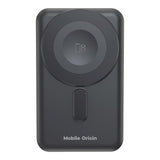 Mobile Origin Magnetisk Powerbank 10000mAh med USB-C og Lightning Kabel - Grå