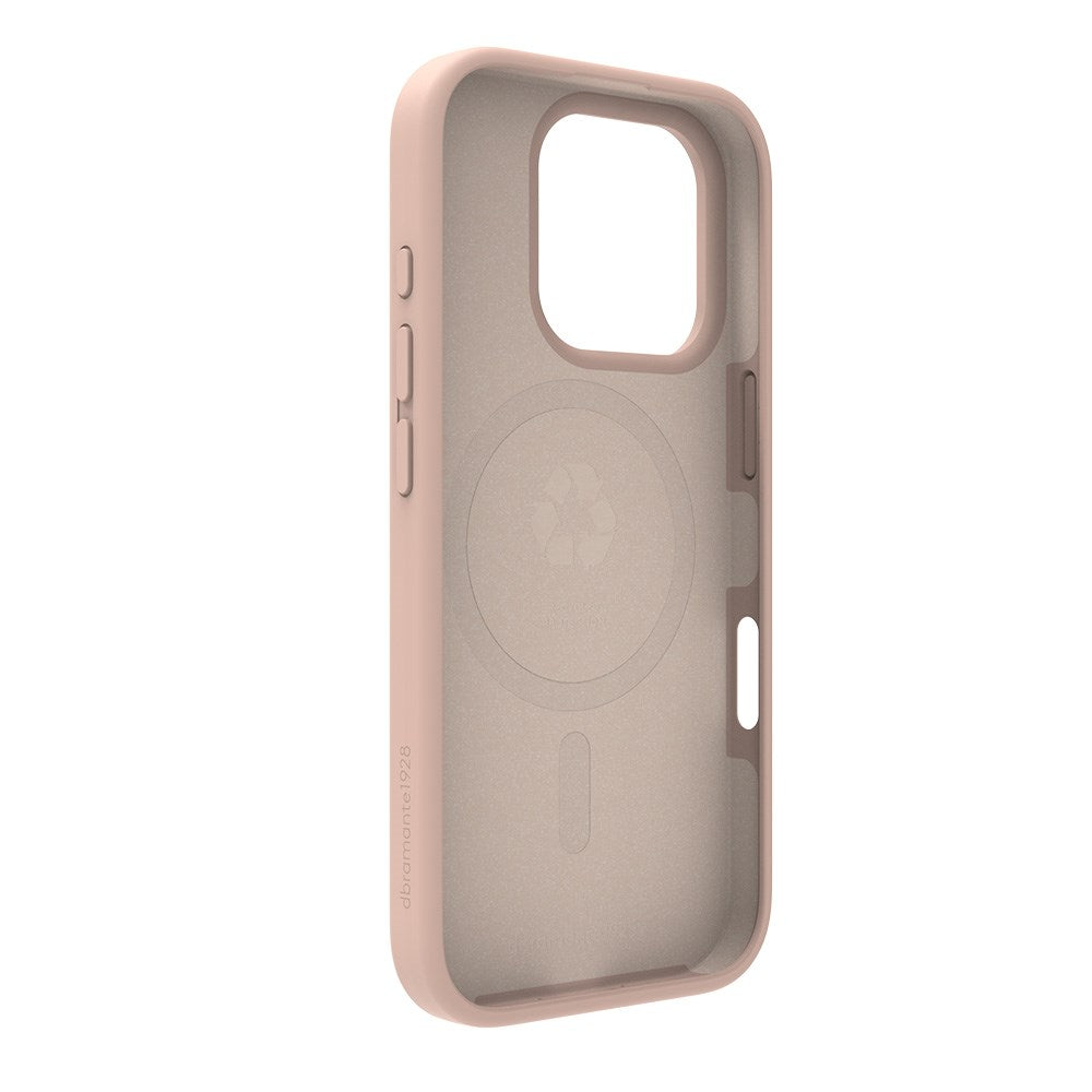 dbramante1928 iPhone 16 Pro Monaco Bagside Cover - MagSafe Kompatibel - Pink Sand