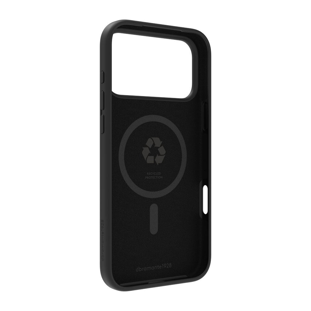 iPhone 18 Pro / 17 Pro dbramante1928 Monaco Silikone Bagsidecover - MagSafe Kompatibel - Sort