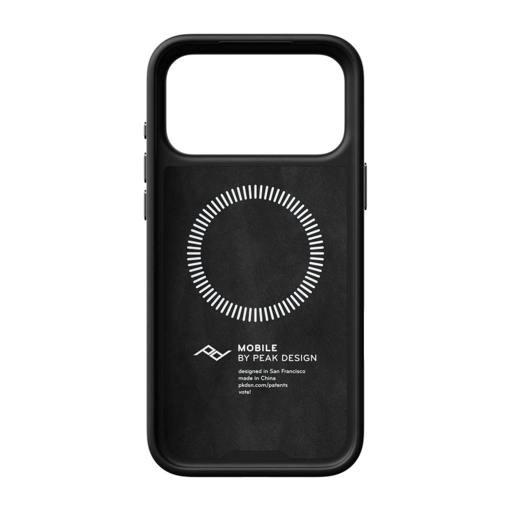 iPhone 18 Pro Max Peak Design Everyday Bagside Cover - MagSafe Kompatibel - Black Leather
