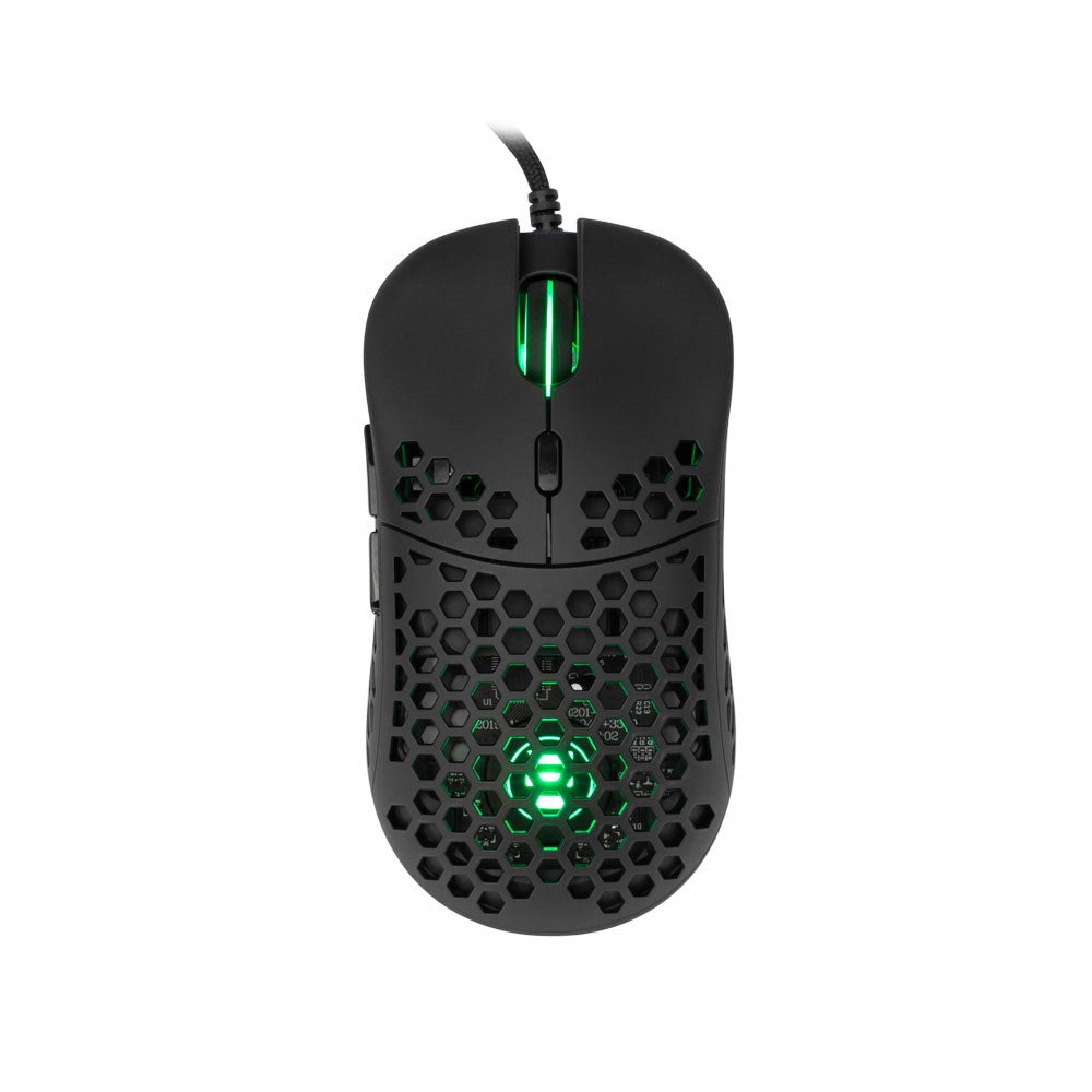 White Shark NAGINATA 6D / 16000 DPI Gaming Mus - Sort