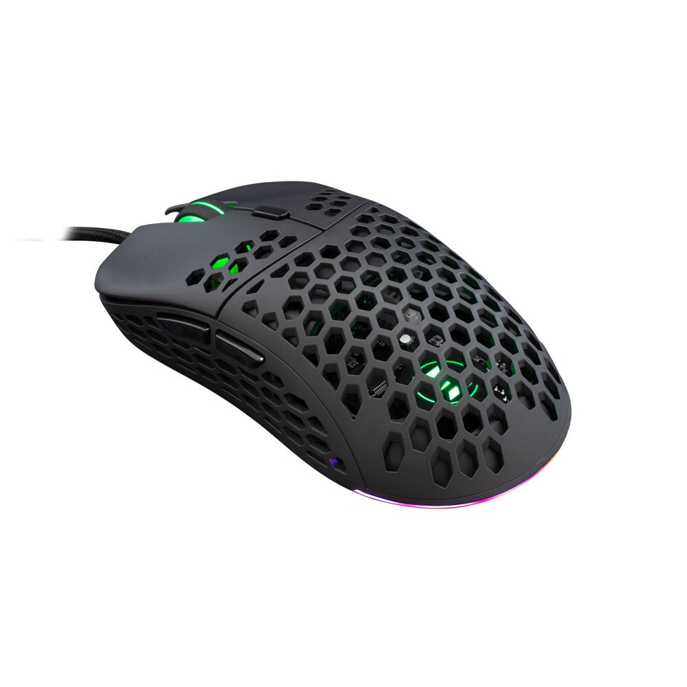 White Shark NAGINATA 6D / 16000 DPI Gaming Mus - Sort