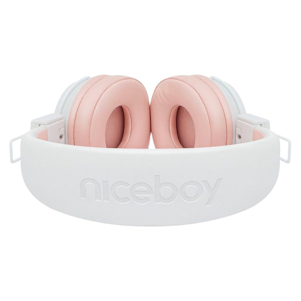 Niceboy Hive JOY 3 Sakura Bluetooth On-Ear Hovedtelefoner - Hvid / Lyserød