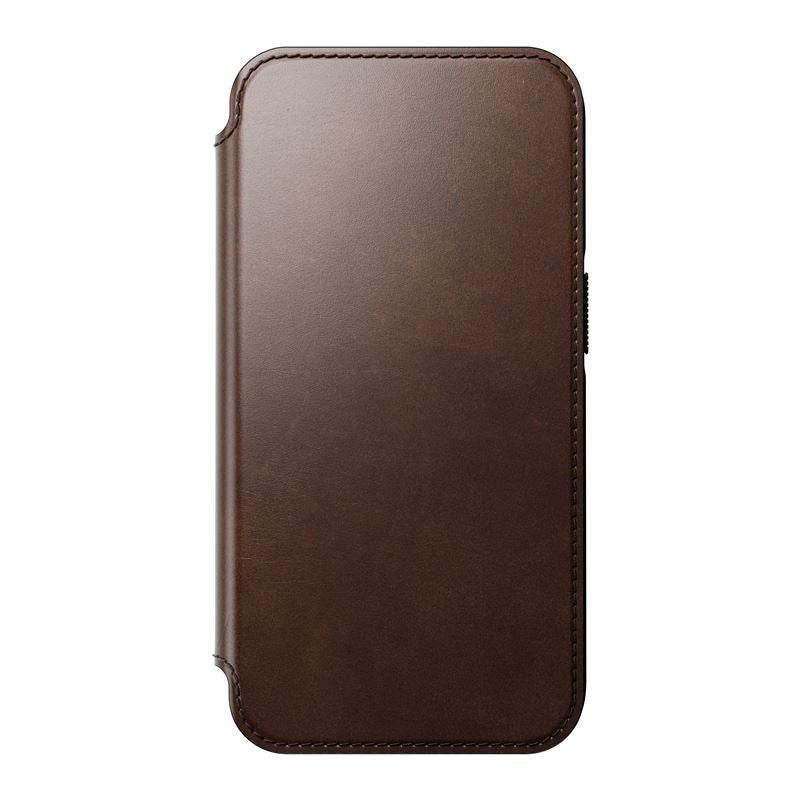 iPhone 14 Pro Nomad Modern Horween Leather Folio Cover - MagSafe Kompatibel - Brun