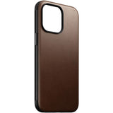 iPhone 15 Pro Max Nomad Modern Leather Cover - MagSafe Kompatibel - Brun