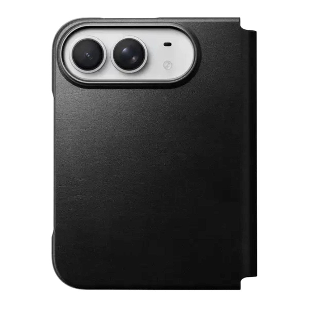 iPhone Duo Nomad Traditional Horween Leather Folio Flip Cover - MagSafe Kompatibel - Black