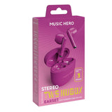 MUSIC HERO Nubox True Wireless In-Ear Høretelefoner - Lilla