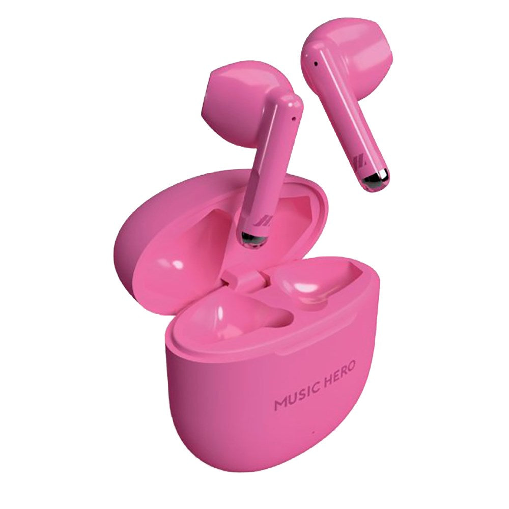 MUSIC HERO Nubox True Wireless In-Ear Høretelefoner - Pink