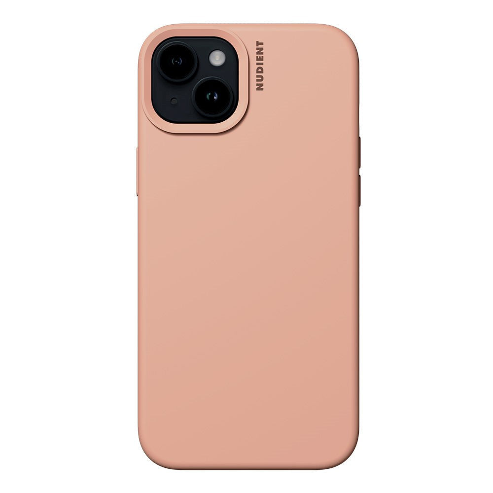 Nudient iPhone 15 Base Silicone Cover - Peach Orange