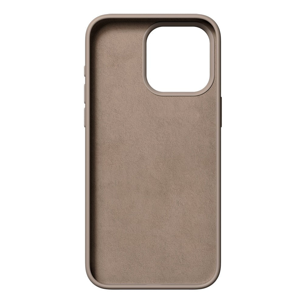 Nudient iPhone 15 Pro Base Silicone Cover - Stone Beige