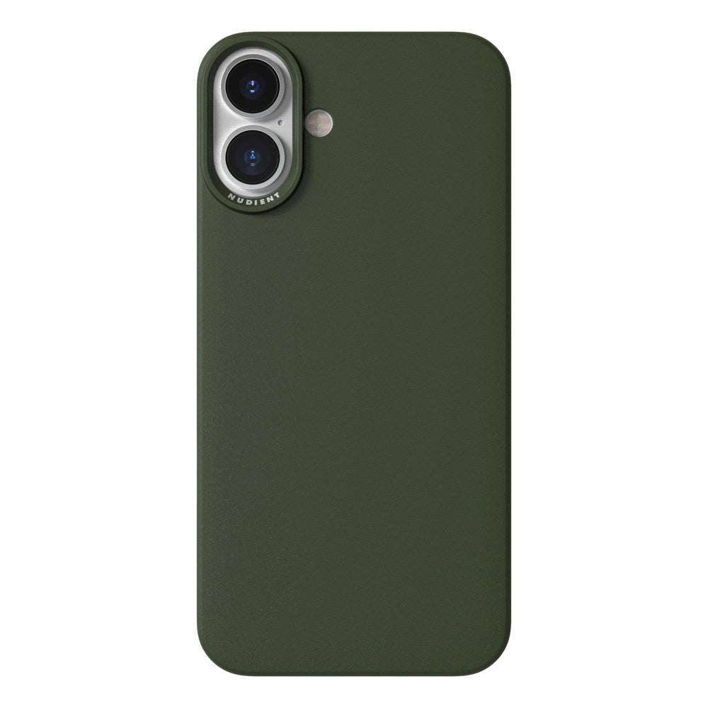 iPhone 16 Plus Nudient Thin Case Bagside Cover - MagSafe Kompatibel - Pine Green