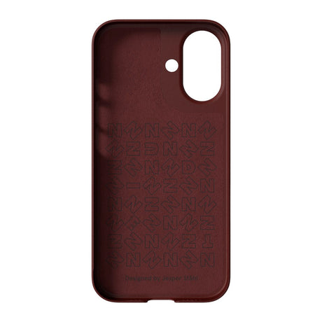 Nudient Thin Case iPhone 16 Bagside Cover - MagSafe Kompatibel - Burgundy Red