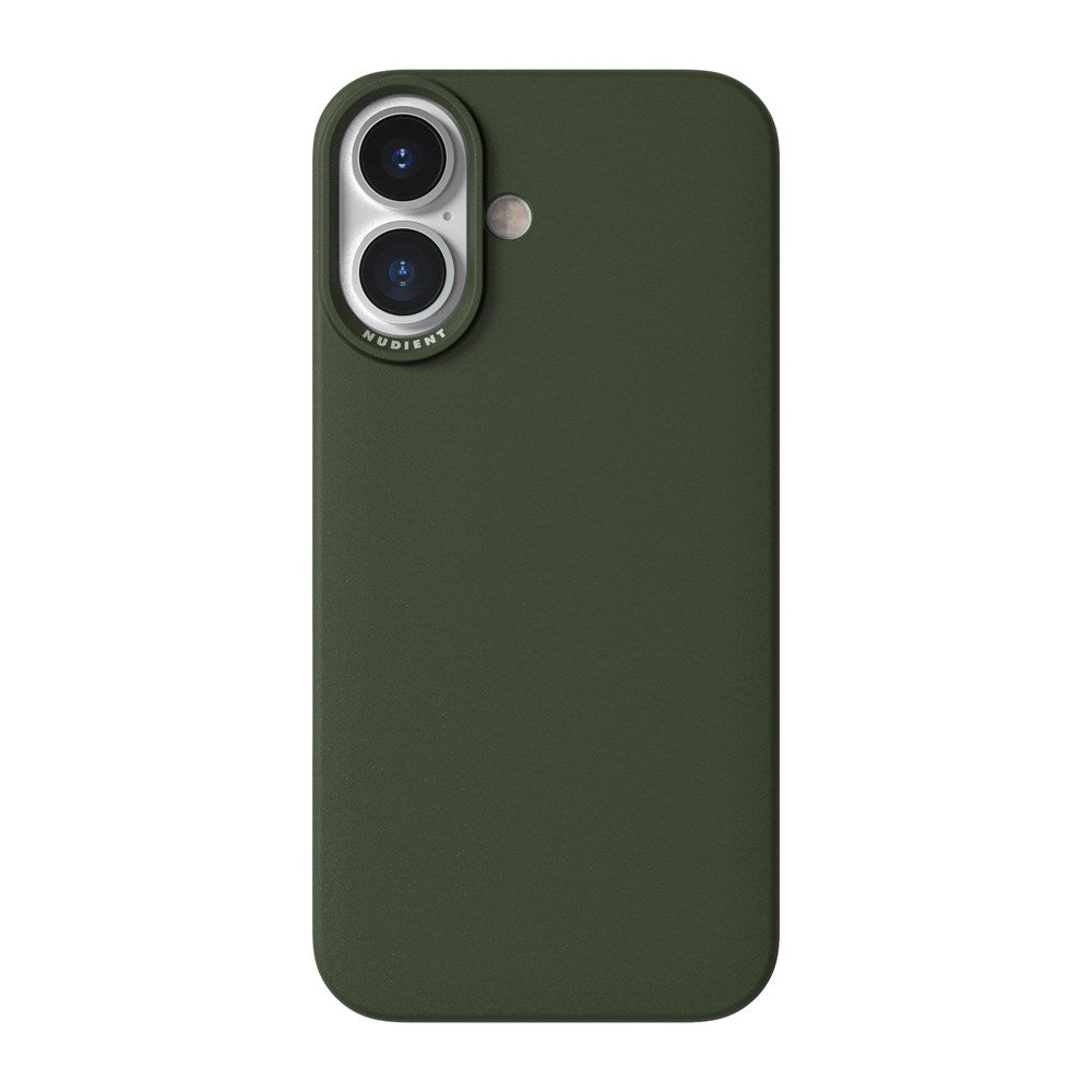 iPhone 16 Nudient Thin Case Bagside Cover - MagSafe Kompatibel - Pine Green