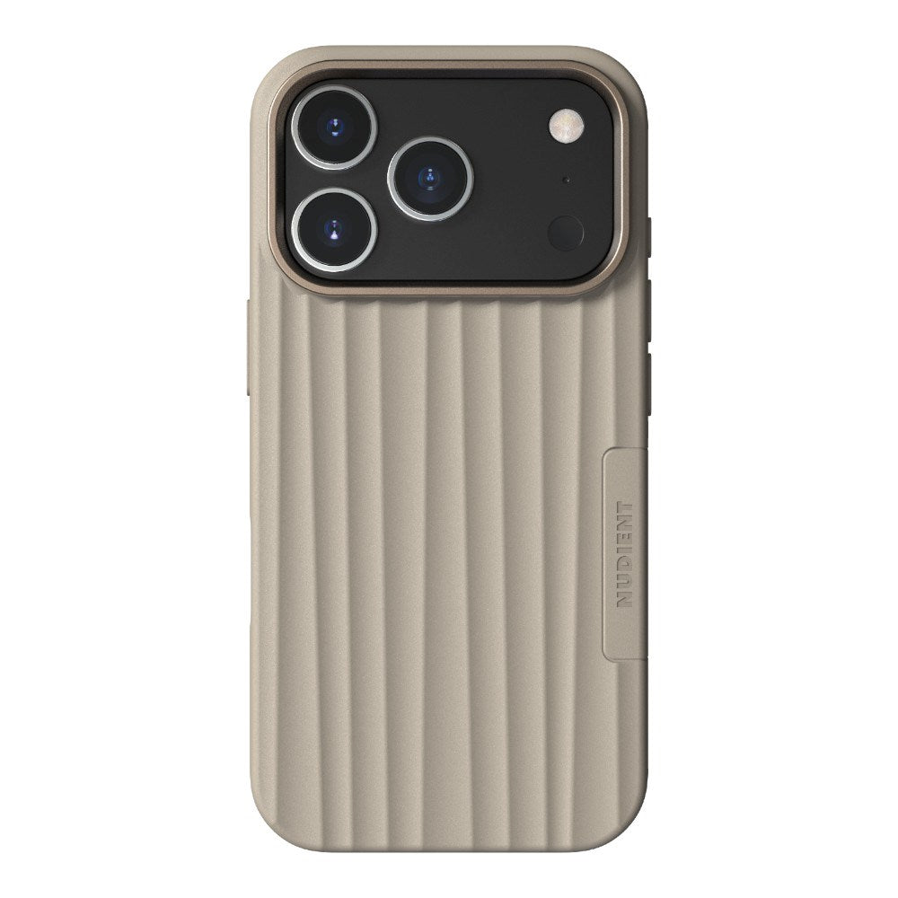 iPhone 18 Pro / 17 Pro Nudient Bold Case Mobilcover - MagSafe Kompatibel - Linen Beige