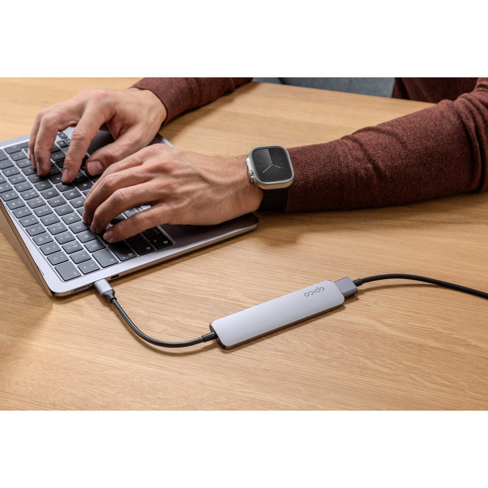 Epico 6-i-en Aluminium 8K USB-C Adapater - Space Grey