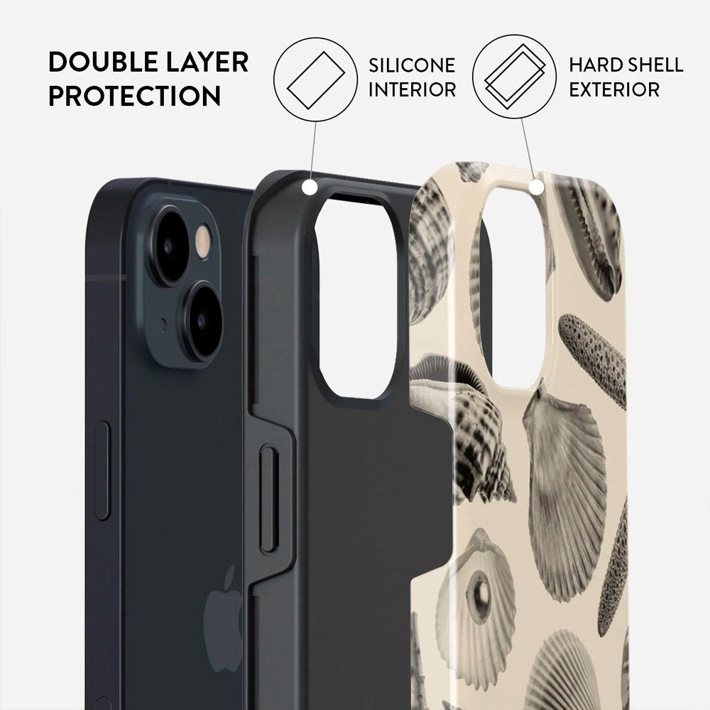 Burga iPhone 14 Tough Fashion Cover - Shell Mosaic