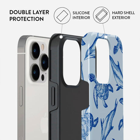 Burga iPhone 14 Pro Tough Fashion Cover - Aquatic Dance