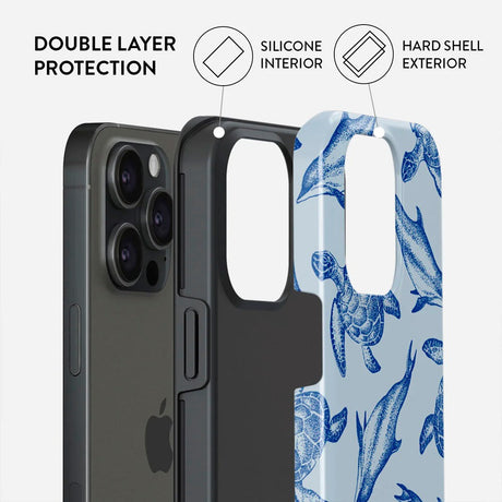 Burga iPhone 15 Pro Tough Fashion Cover - Aquatic Dance