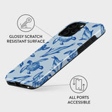 Burga iPhone 15 Pro Tough Fashion Cover - Aquatic Dance