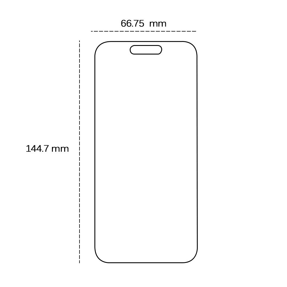 iPhone 18 / 18 Pro / 17 / 17 Pro / 16 Pro TFO Hærdet Beskyttelsesglas - Gennemsigtig