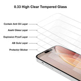 iPhone 17e / 16e / 14 / 13 / 13 Pro TFO 2.5D Premium Beskyttelsesglas - Gennemsigtig