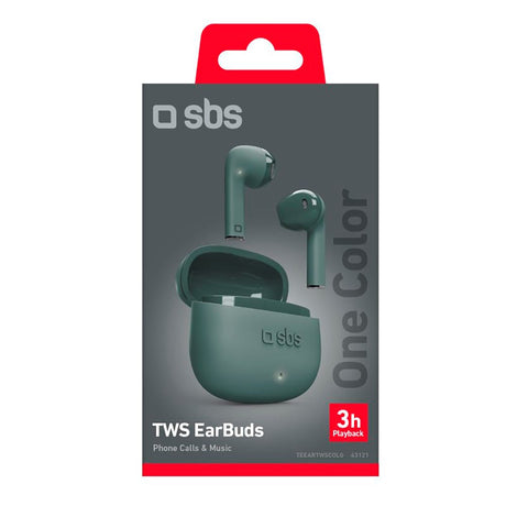 SBS One Color TWS Bluetooth In-Ear Høretelefoner - Grøn