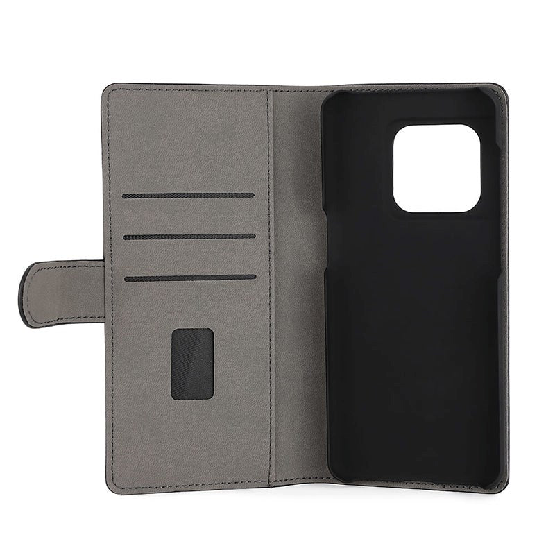 OnePlus 10 Pro Gear Wallet - Læder Flip Cover m. Pung - Sort