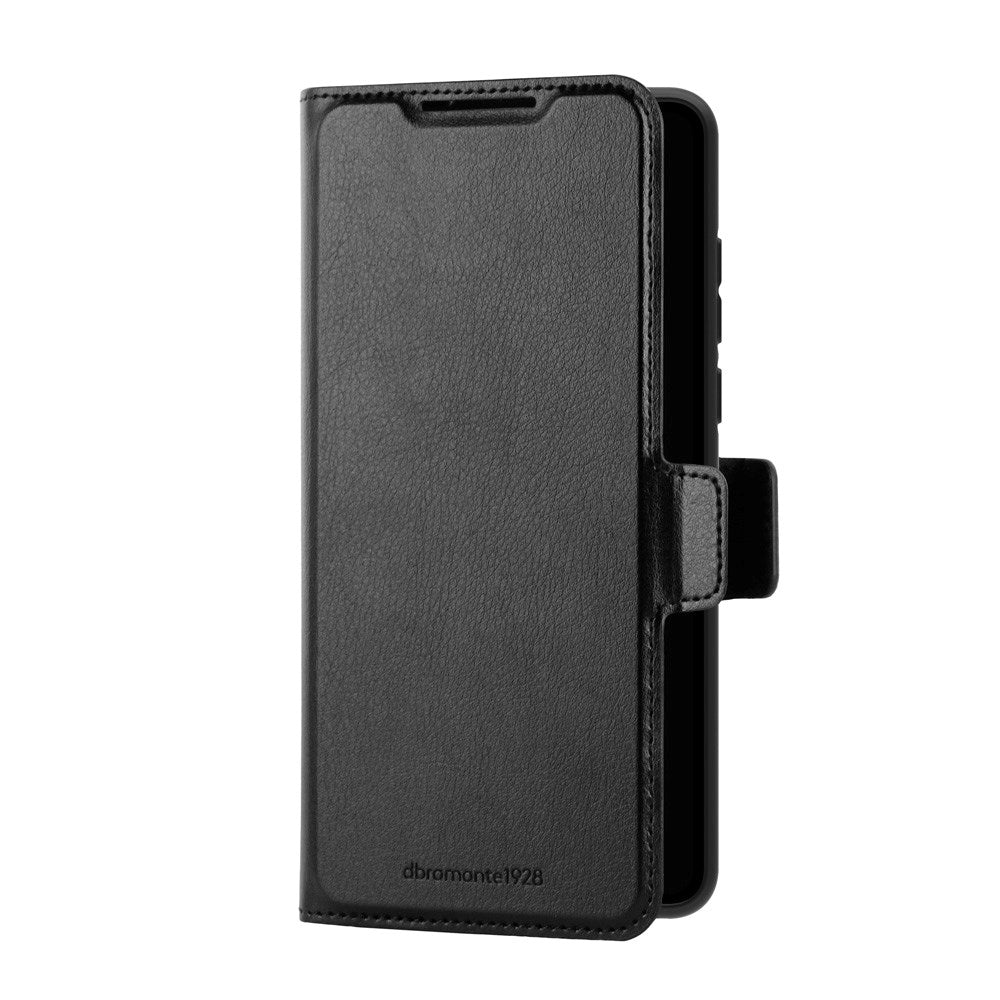 dbramante1928 OnePlus 13 Oslo Pro Genanvendt Plastik Flip Cover - Kortholder og Ståfunktion - Sort