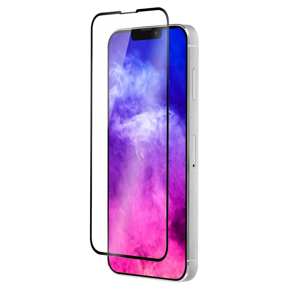 QDOS iPhone 13 Pro Max OptiGuard Curved Glass Skærmbeskyttelse - Case Friendly - Sort Kant