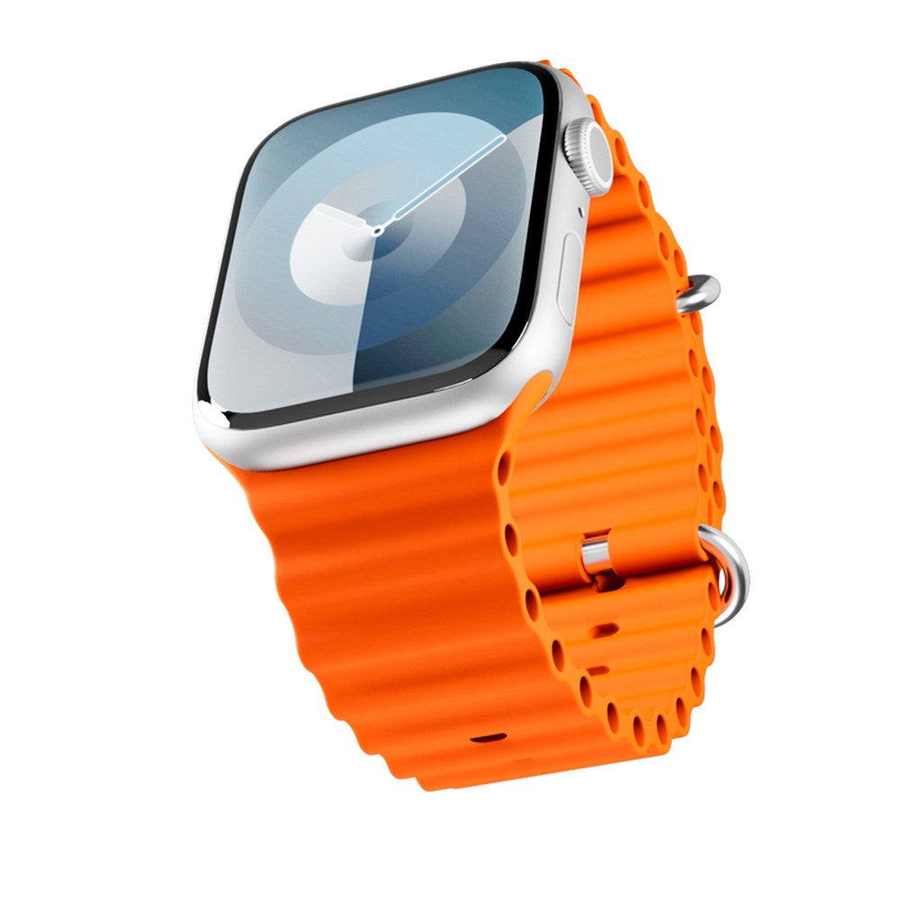 Apple Watch (38/40/SE/41/42mm) Epico Ocean Silikone Urrem - Orange