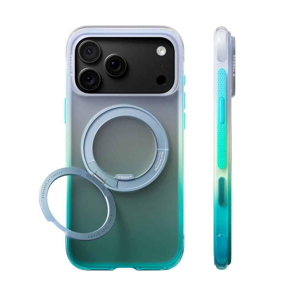 iPhone 18 Pro Max / 17 Pro Max TORRAS O3 Air Gradient Bagside Cover - MagSafe Kompatibel - Alaska Aurora