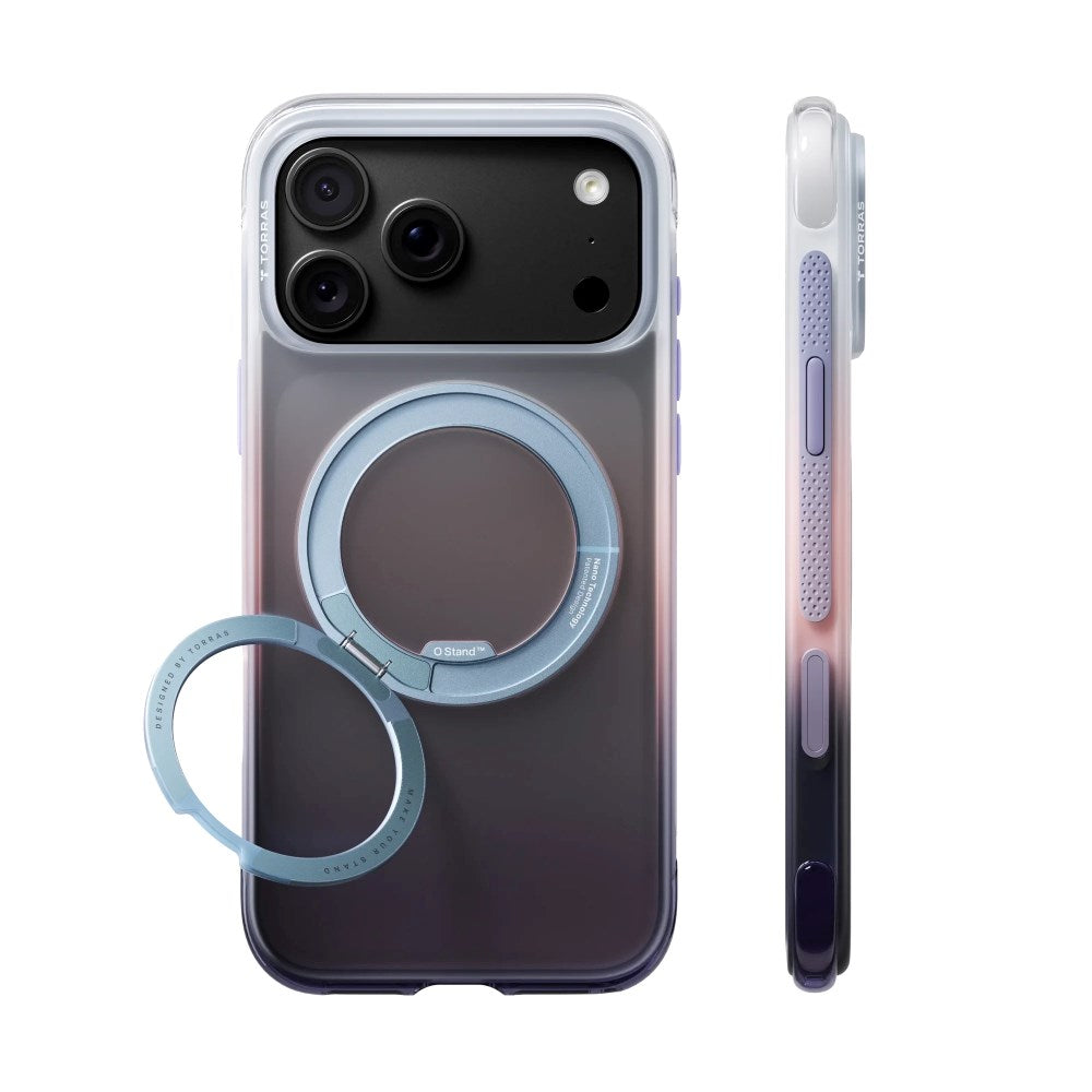 iPhone 18 Pro / 17 Pro TORRAS O3 Air Gradient Bagside Cover - MagSafe Kompatibel - Sierra Dusk