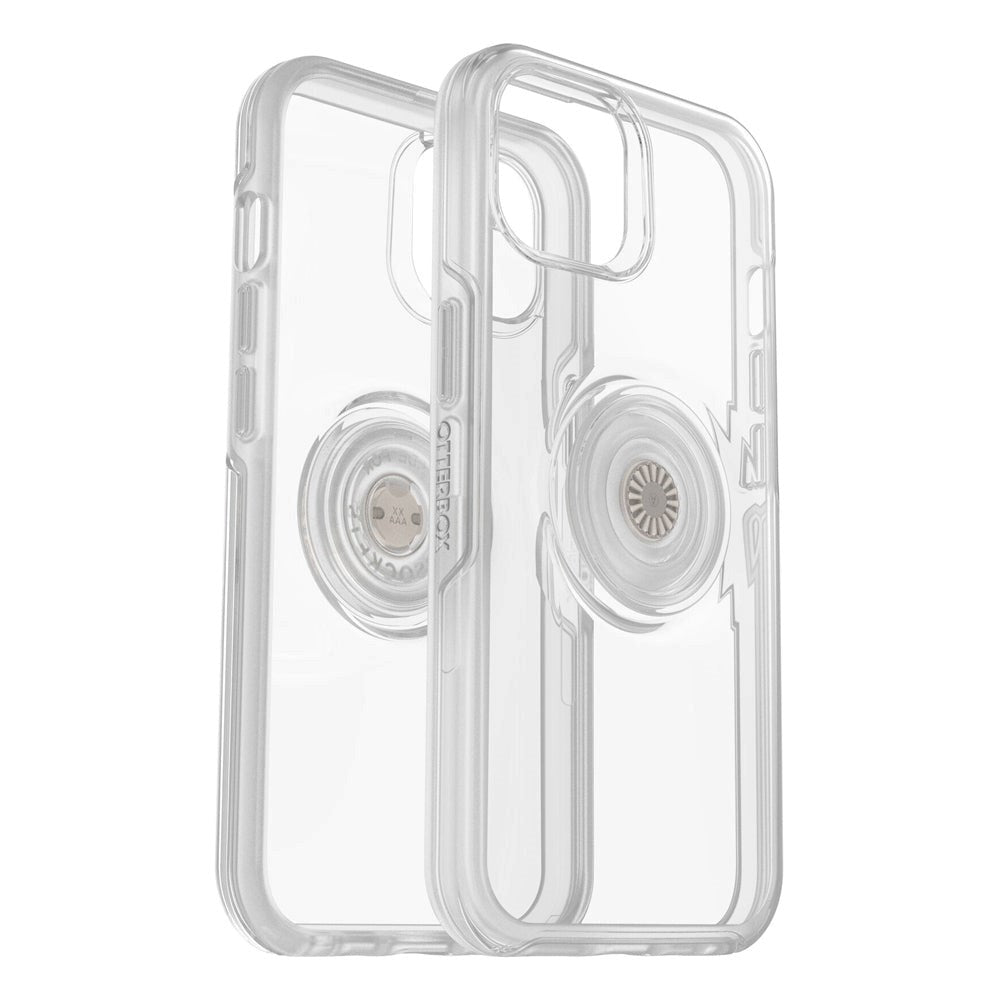 OTTERBOX + POPSOCKETS Symmetry Series iPhone 14 / 13 Håndværker Cover m. Indbygget PopGrip - Gennemsigtig